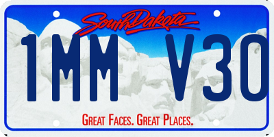 SD license plate 1MMV30