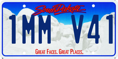 SD license plate 1MMV41