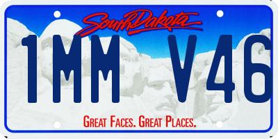 SD license plate 1MMV46