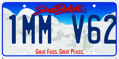 SD license plate 1MMV62