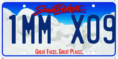 SD license plate 1MMX09
