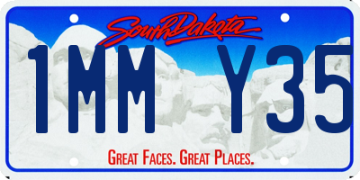 SD license plate 1MMY35