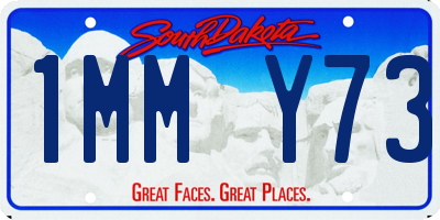 SD license plate 1MMY73
