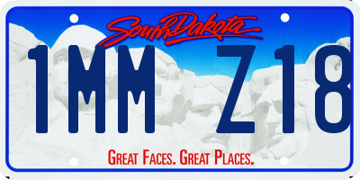 SD license plate 1MMZ18
