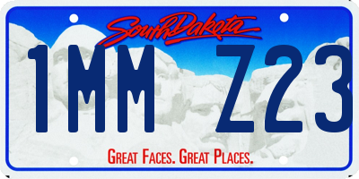 SD license plate 1MMZ23