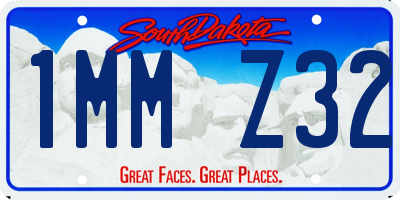 SD license plate 1MMZ32