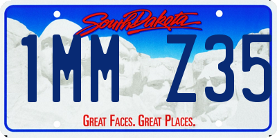 SD license plate 1MMZ35