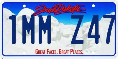 SD license plate 1MMZ47