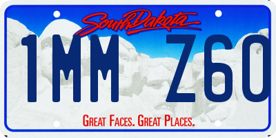 SD license plate 1MMZ60