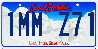 SD license plate 1MMZ71