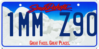 SD license plate 1MMZ90