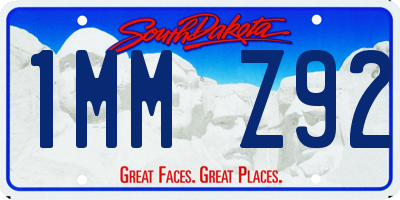 SD license plate 1MMZ92