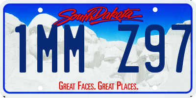 SD license plate 1MMZ97