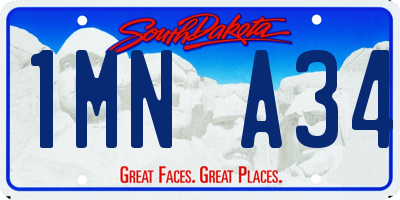 SD license plate 1MNA34