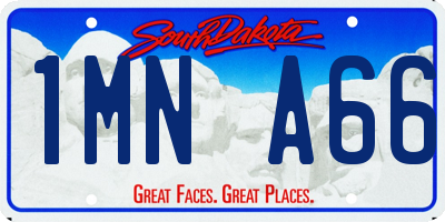 SD license plate 1MNA66