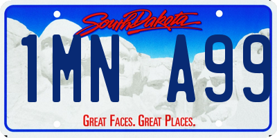 SD license plate 1MNA99