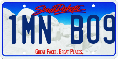 SD license plate 1MNB09