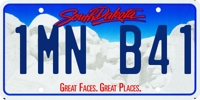 SD license plate 1MNB41