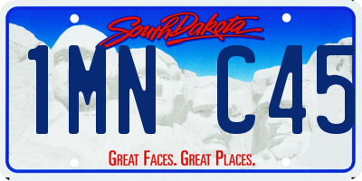 SD license plate 1MNC45