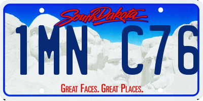 SD license plate 1MNC76