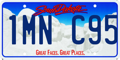 SD license plate 1MNC95