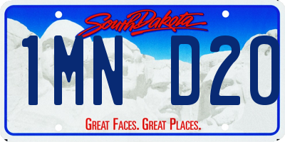 SD license plate 1MND20