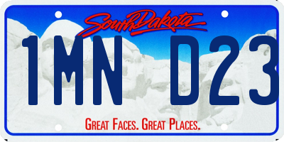 SD license plate 1MND23