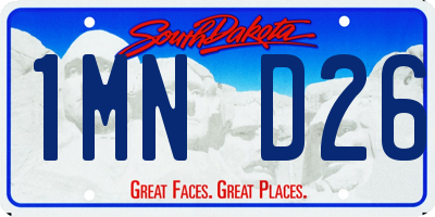 SD license plate 1MND26