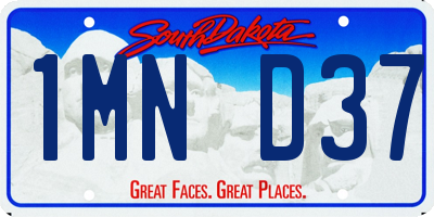 SD license plate 1MND37
