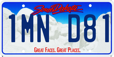 SD license plate 1MND81