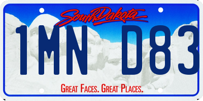 SD license plate 1MND83