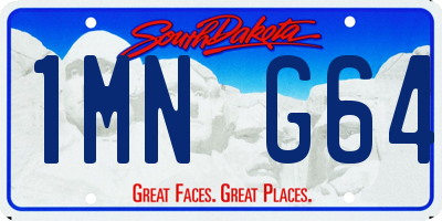 SD license plate 1MNG64