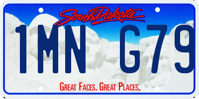 SD license plate 1MNG79