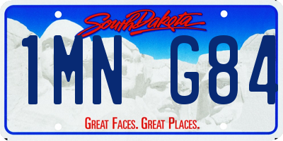 SD license plate 1MNG84