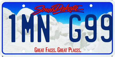 SD license plate 1MNG99