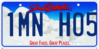 SD license plate 1MNH05