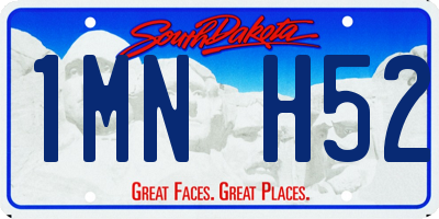 SD license plate 1MNH52