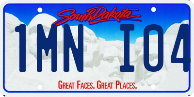 SD license plate 1MNI04