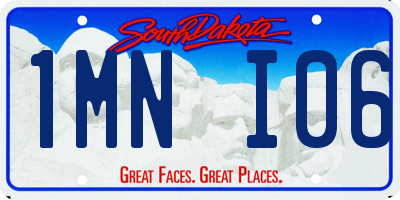 SD license plate 1MNI06