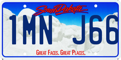 SD license plate 1MNJ66
