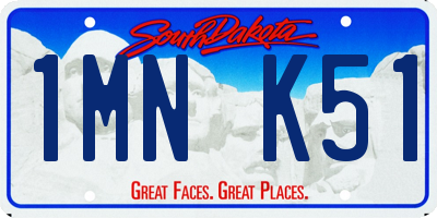 SD license plate 1MNK51