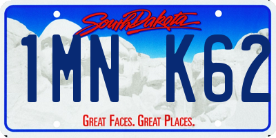 SD license plate 1MNK62