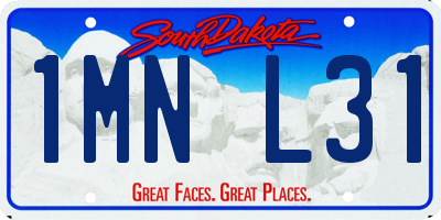 SD license plate 1MNL31
