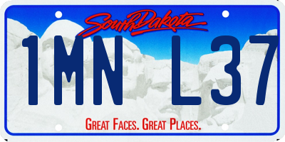 SD license plate 1MNL37