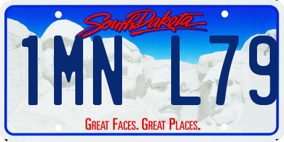 SD license plate 1MNL79