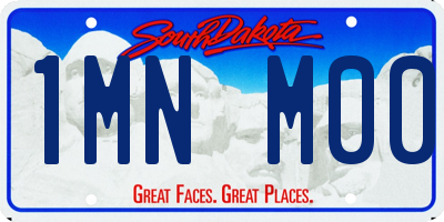 SD license plate 1MNM00