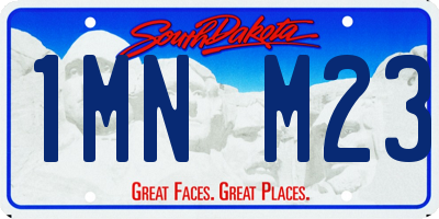 SD license plate 1MNM23