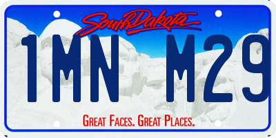SD license plate 1MNM29