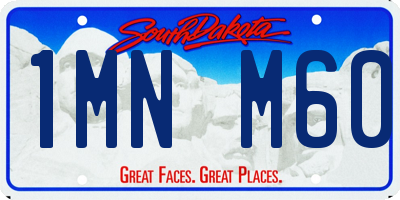 SD license plate 1MNM60