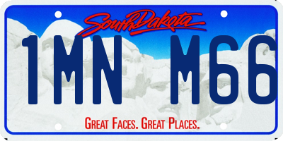 SD license plate 1MNM66